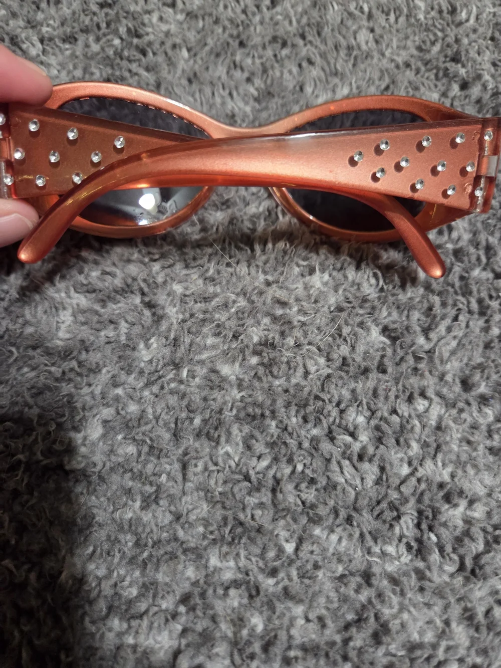 Disney Orange Kids Sunglasses with Rhinestone Trim